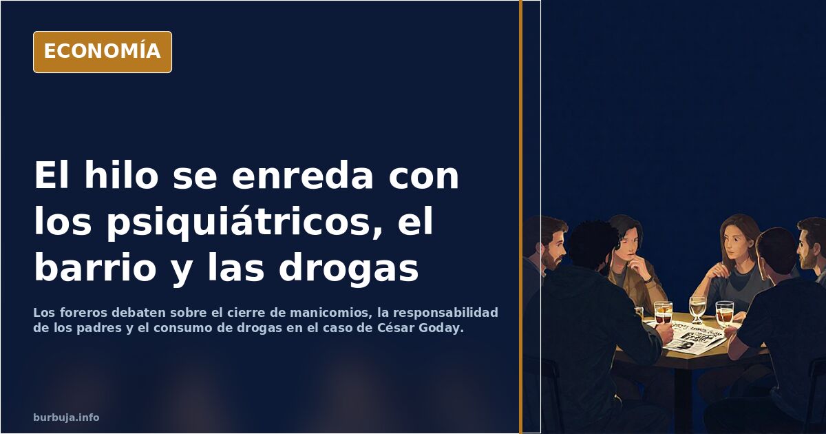 El hilo se enreda con los psiquiátricos, el barrio y las drogas
