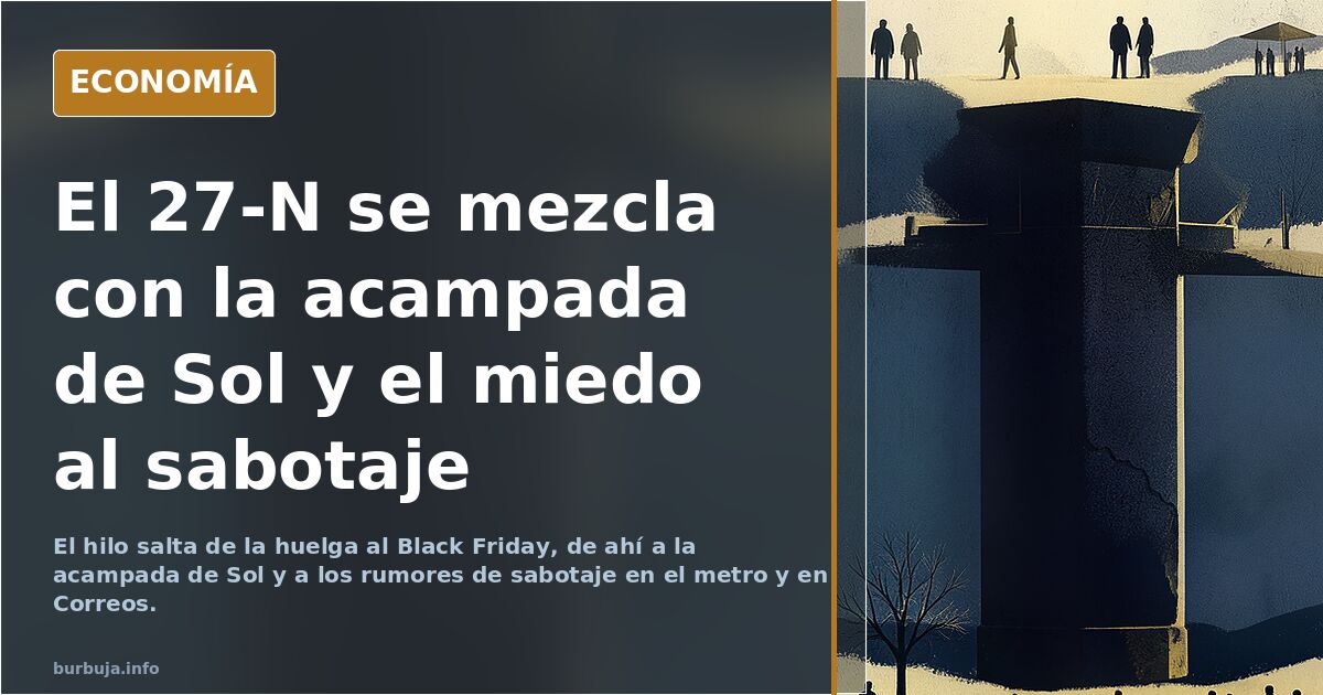 UGT, CCOO y otros sindicatos convocan huelga general y barajan el 27 de noviembre