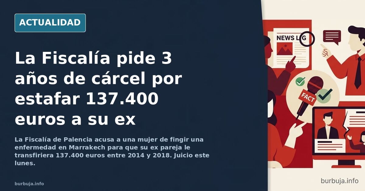 Estafó 137.400 euros a su ex haciéndole creer que estaba ingresada en Marrakech.