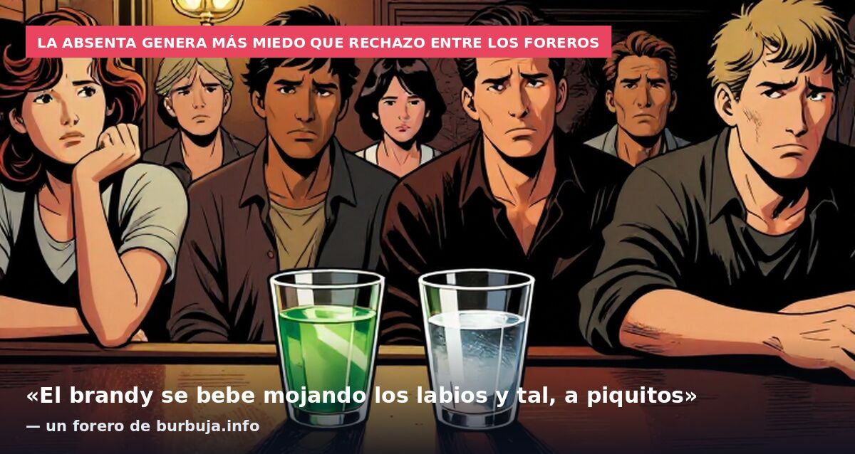 La absenta genera más miedo que rechazo entre los foreros: «El brandy se bebe mojando los labios y tal, a piquitos» — un forero de burbuja.info