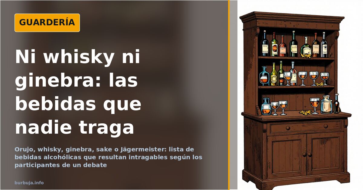 Bebidas que no se pueden tragar: del orujo al sake