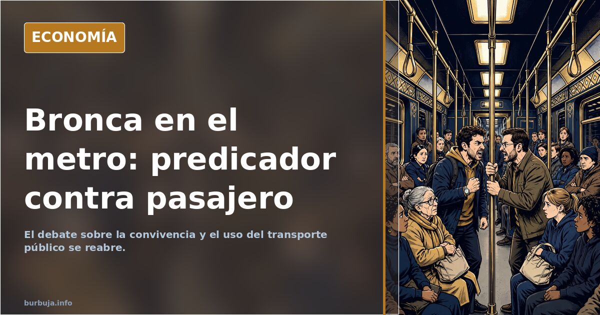 Bronca entre un predicador y un pasajero en el metro de Barcelona