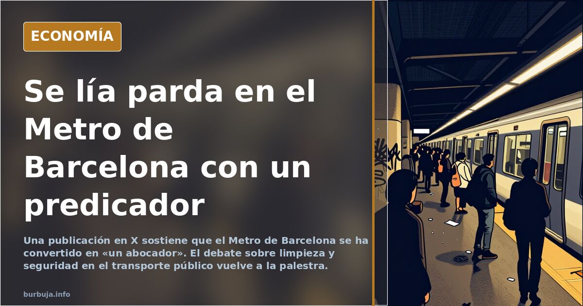 Se lía parda en el Metro de Barcelona con un predicador