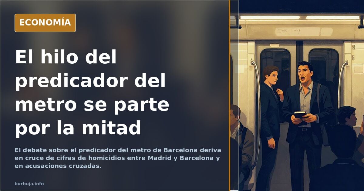 Se lía parda en el Metro de Barcelona con un predicador