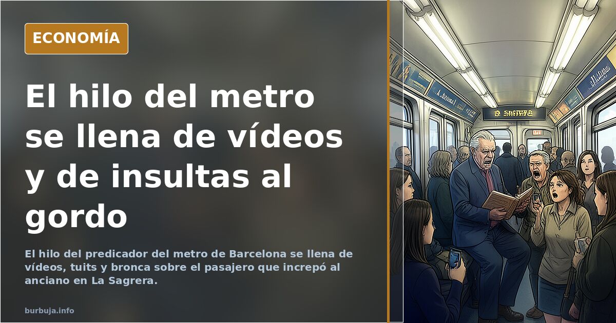 Se lía parda en el Metro de Barcelona con un predicador