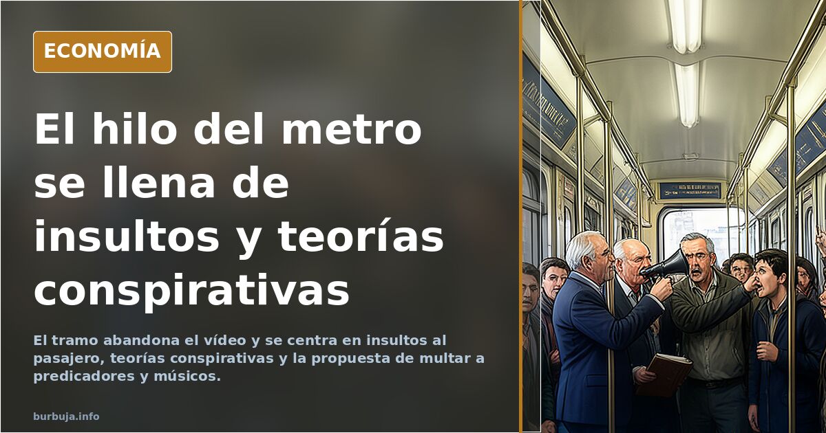 Se lía parda en el Metro de Barcelona con un predicador