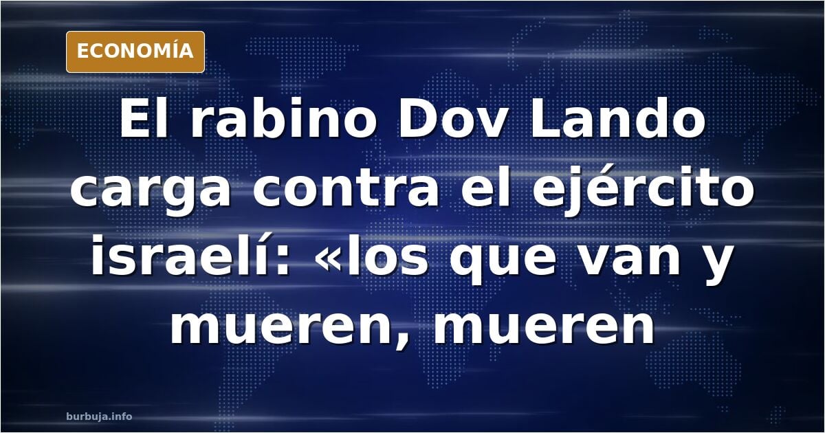 El Rabino jefe de Lituania, nivel 100 por lo menos, carga contra el sionismo
