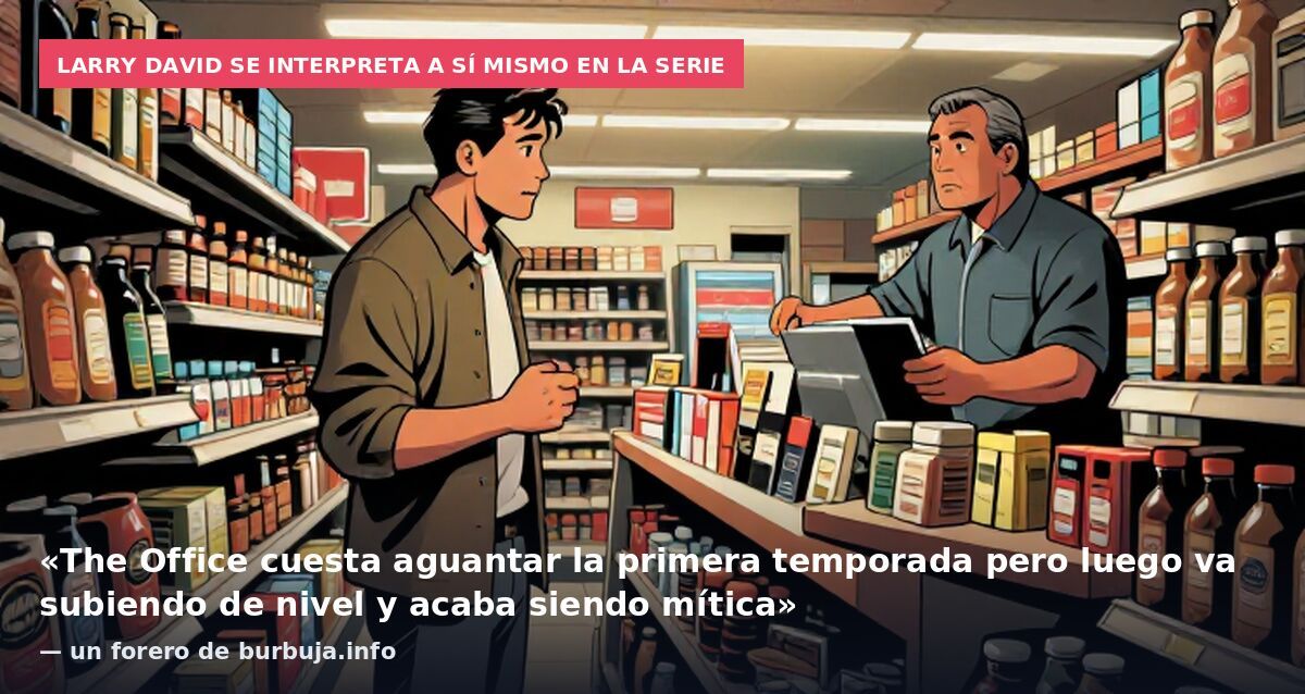 Larry David se interpreta a sí mismo en la serie: «The Office cuesta aguantar la primera temporada pero luego va subiendo de nivel y acaba siendo mítica» — un forero de burbuja.info