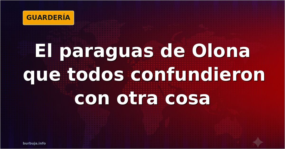 Olona sube una foto y el paraguas se convierte en el protagonista