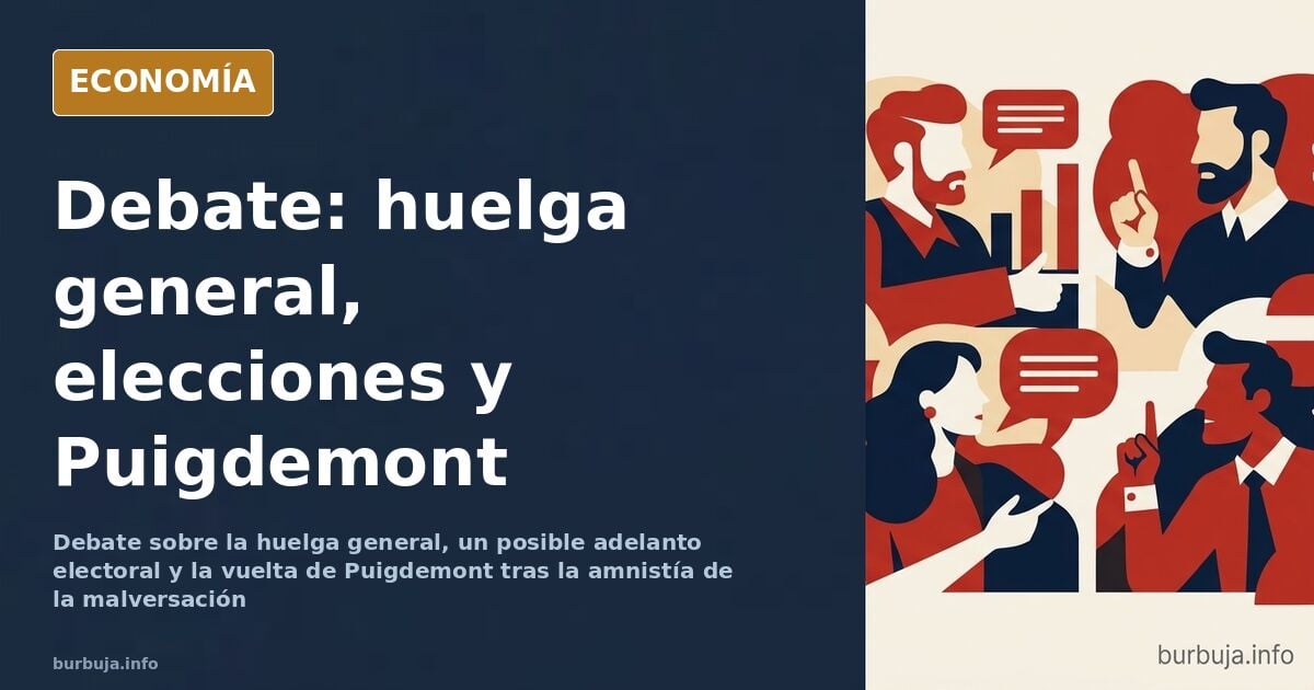 Ilustración editorial de un calendario con fechas marcadas en rojo y una bandera española desdibujada sobre fondo azul marino