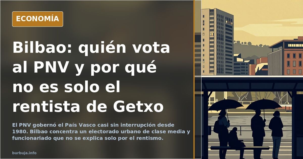 Como es la estructura social del país Vasco y más concretamente Bilbao? No entiendo al PNV