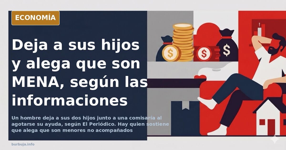 Abandona a sus hijos al agotarse la ayuda, según El Periódico