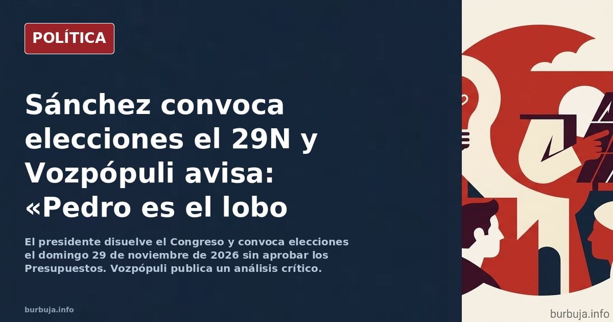 Pedro es el lobo (Ignacia de Pano en Vozpópuli)