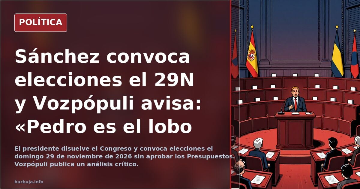 Pedro es el lobo (Ignacia de Pano en Vozpópuli)