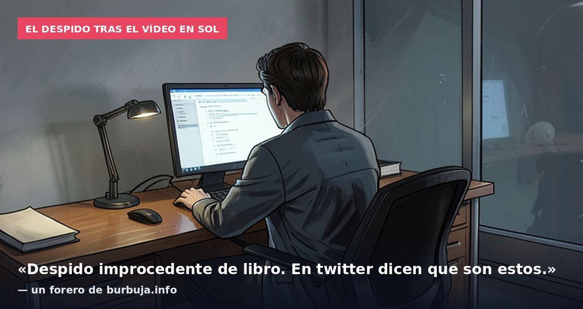 El chaval que se metió en La Puerta del Sol para llamar vagos a los que estaban allí sin trabajar, ha sido despedido de su trabajo.