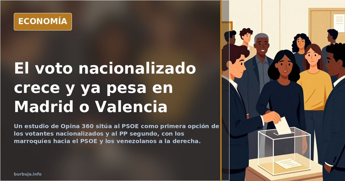Voto de nacionalizados: ¿refuerza al PSOE o al PP en 2025?