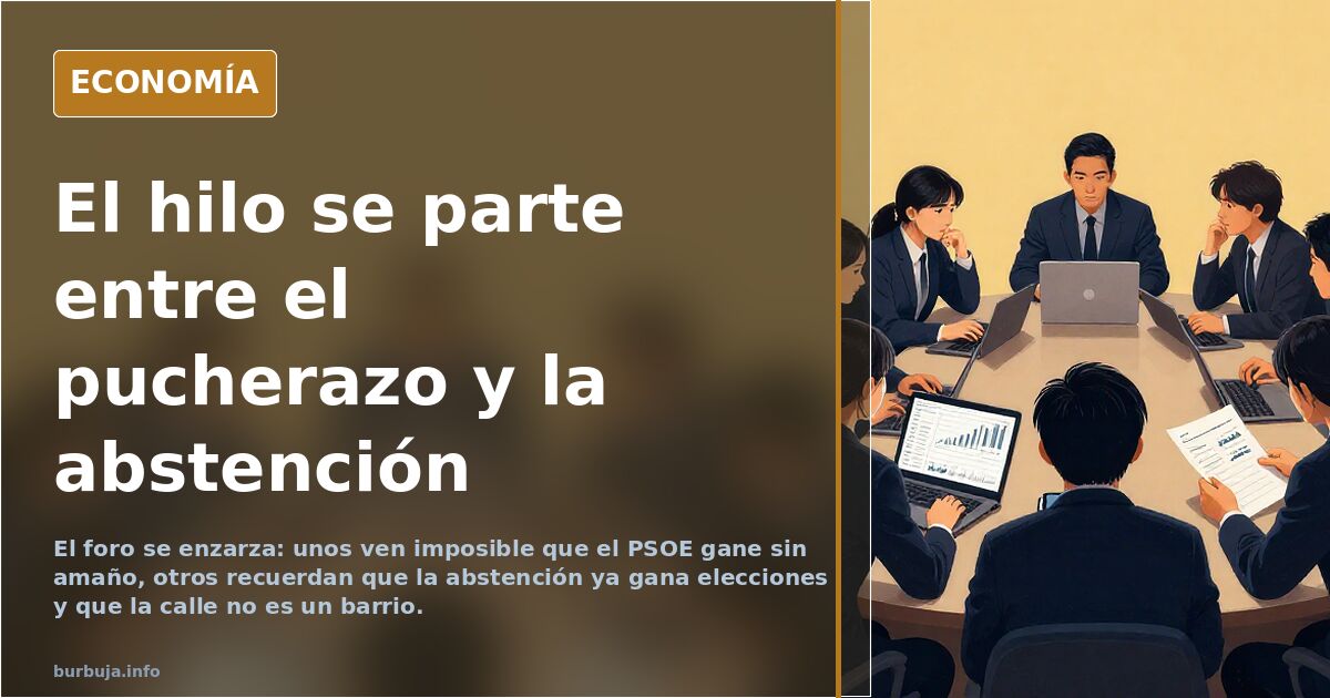 Es imposible que el PSOE gane las elecciones sin amañar las. No le dan los números.