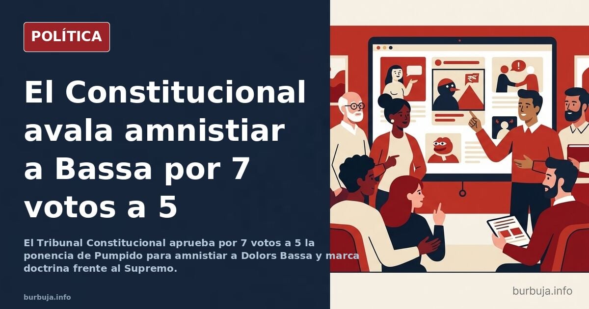 El Constitucional aprueba la ponencia de Pumpido y Puigdemont tiene vía libre para volver.