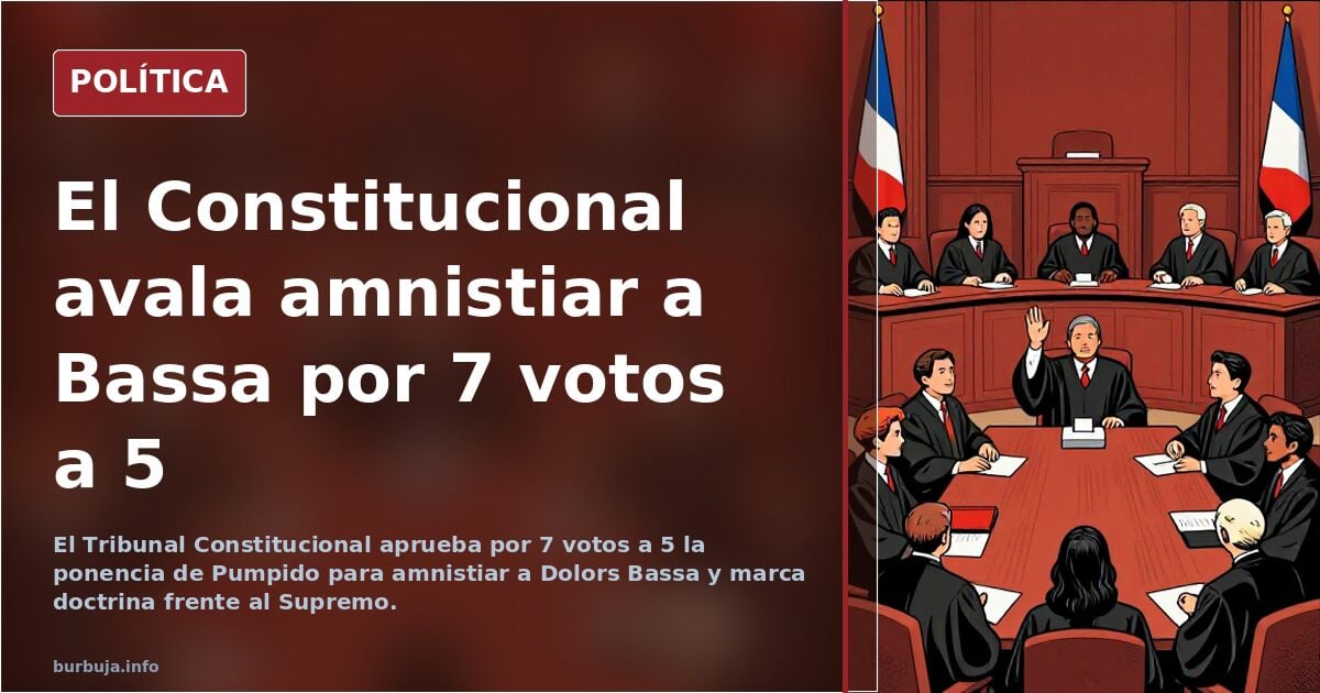 El Constitucional aprueba la ponencia de Pumpido y Puigdemont tiene vía libre para volver.