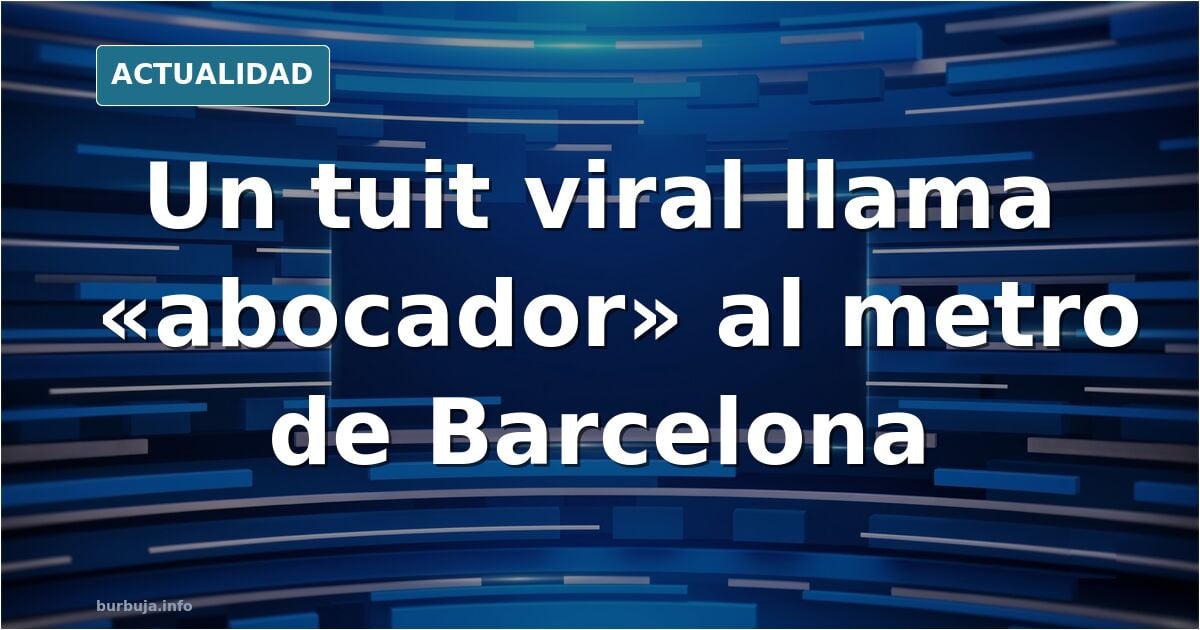 Escena en el metro de Barcelona