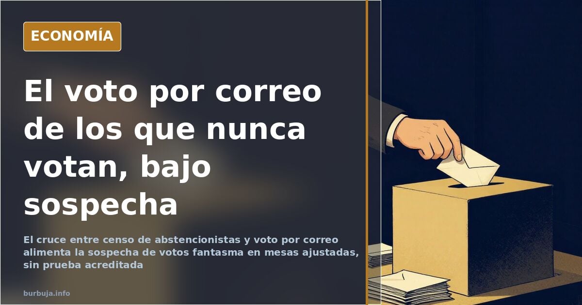 El voto por correo de quienes nunca votan: la sospecha que crece