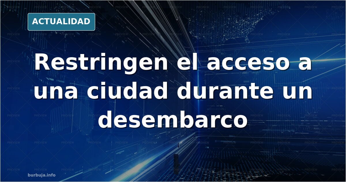 Gosport: la policía restringe el acceso a la ciudad durante un desembarco