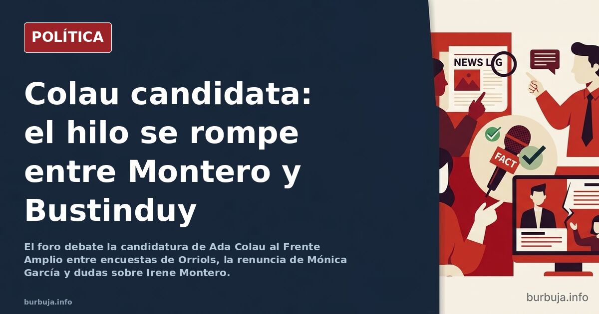 Ada Colau candidata del Frente Amplio
