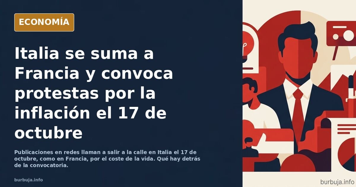 "Estamos cansados": La calle le estalla a Meloni por la alta inflación y el coste de la vida - protestas masivas convocadas 17 Octubre