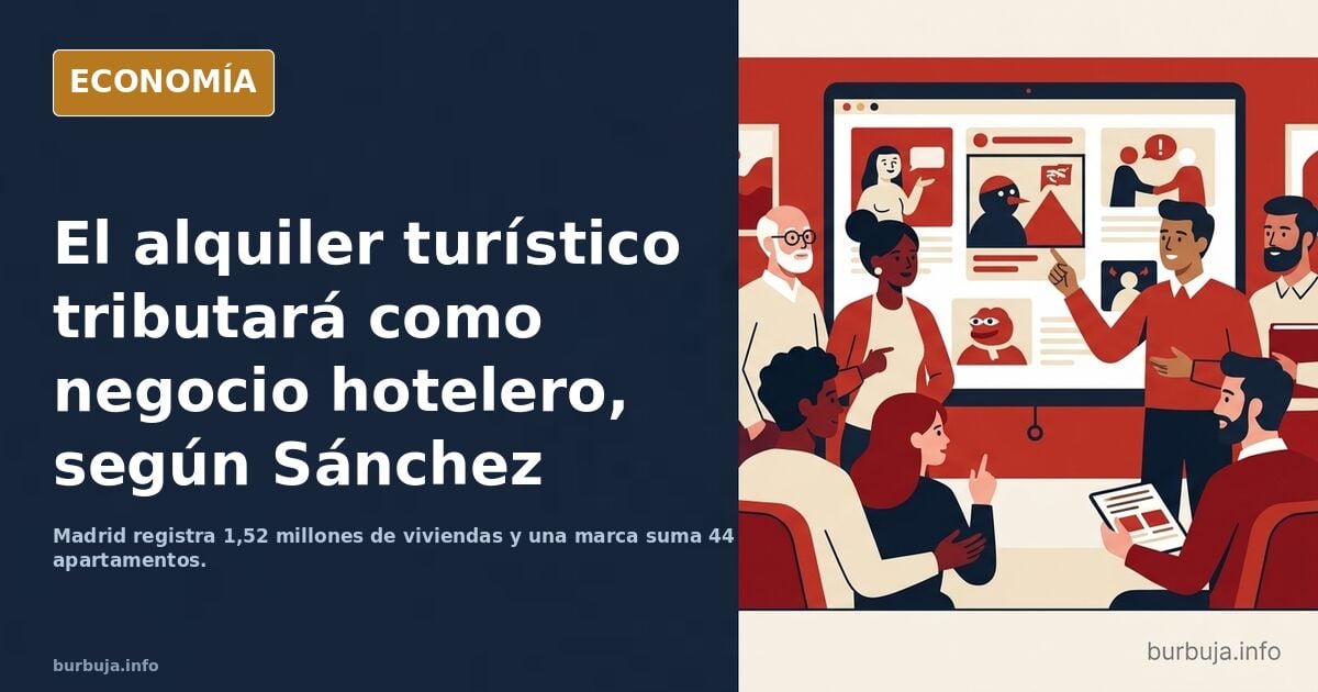 HOTELEROS votando al PSOE: Pedro ha dicho hace 2 horas (VIDEO INSIDE) que EL ALQUILER TURÍSTICO va a TRIBUTAR como un NEGOCIO HOTELERO.....
