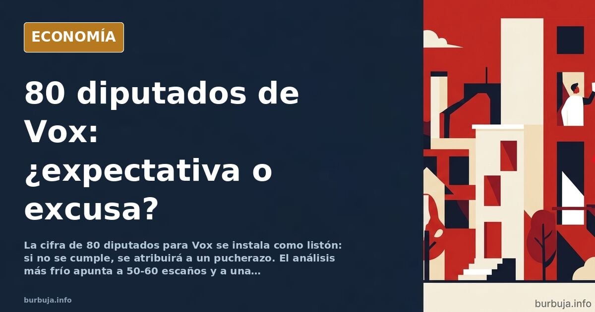 Vox y el listón de los 80 diputados: expectativa o pucherazo