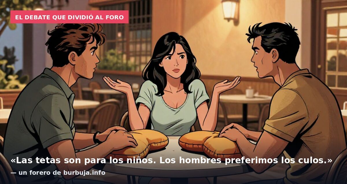 El debate que dividió al foro: «Las tetas son para los niños. Los hombres preferimos los culos.» — un forero de burbuja.info