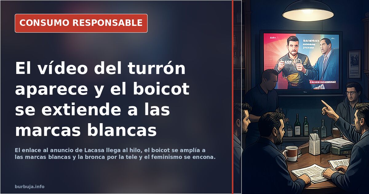 Anuncio hembrista de empresa de turrones. Mucho ojo esta Navidac