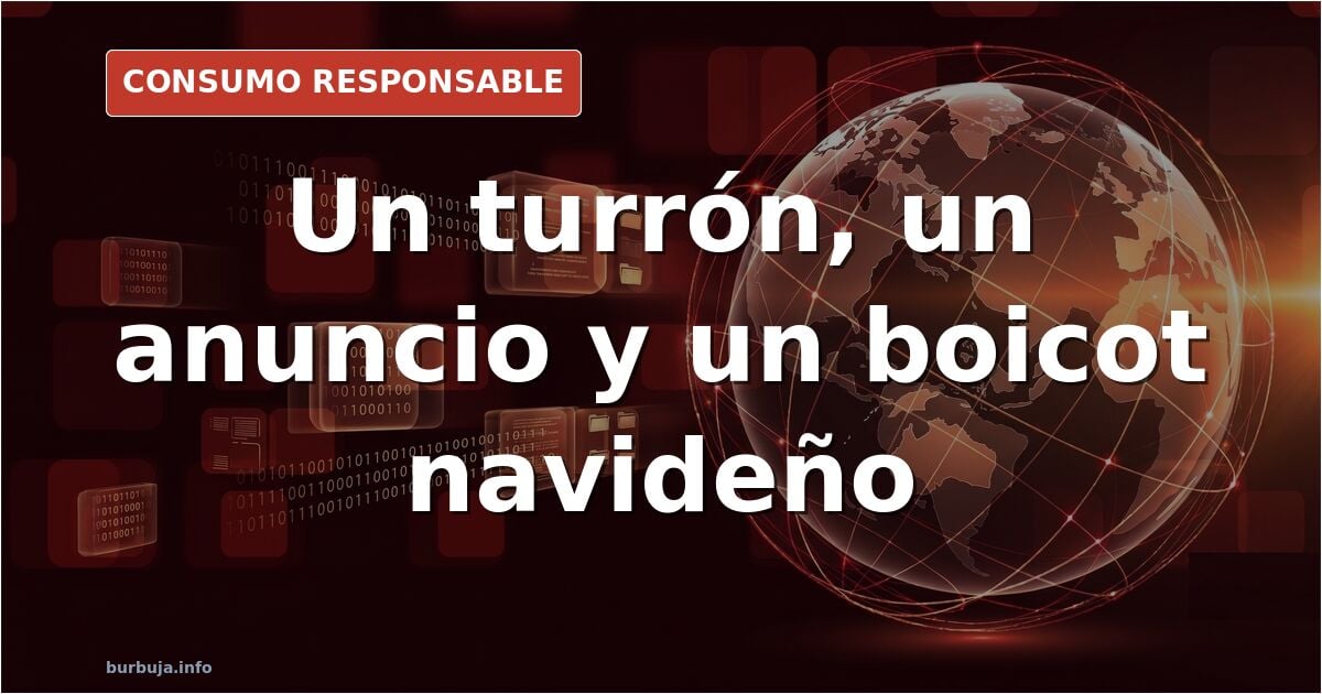 Tabletas de turrón navideño en un expositor de supermercado durante la campaña de Navidad