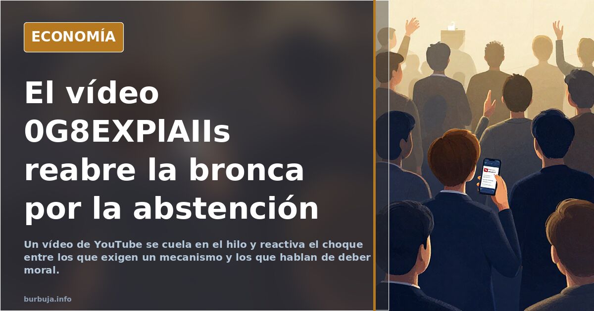 Nada ha cambiado. ABSTENERSE sigue siendo un DEBER MORAL INEXCUSABLE
