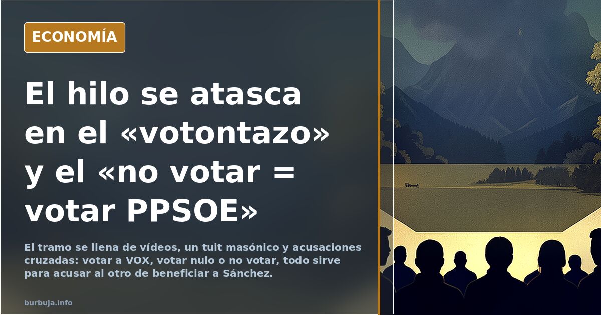 Nada ha cambiado. ABSTENERSE sigue siendo un DEBER MORAL INEXCUSABLE