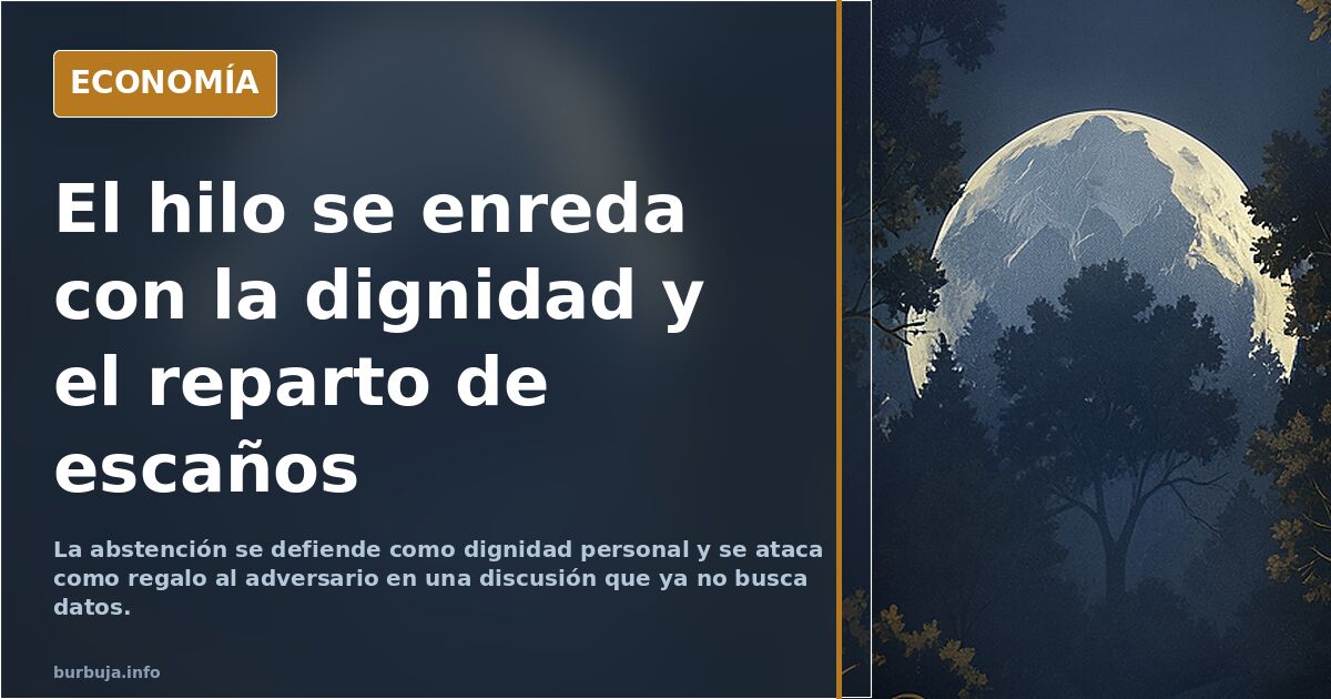 Nada ha cambiado. ABSTENERSE sigue siendo un DEBER MORAL INEXCUSABLE