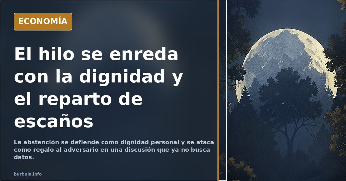 Nada ha cambiado. ABSTENERSE sigue siendo un DEBER MORAL INEXCUSABLE