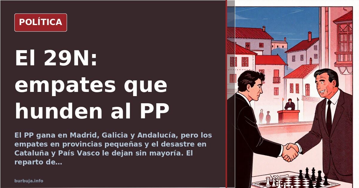 Spain's 29N Election: PP Wins Provinces but Lacks Seats