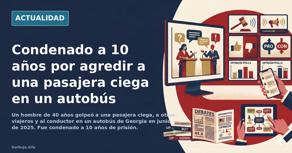 En un bus, un  negro golpea a una ciega que no le vio venir (lógico, no veía), a otros pasajeros y al conductor
