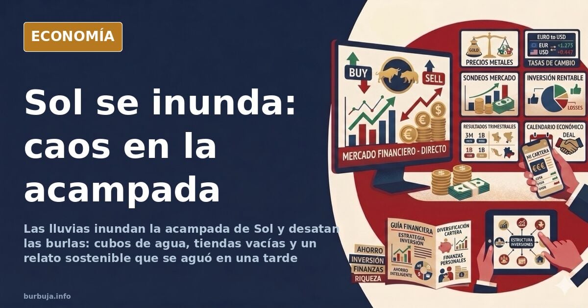 Las lluvias inundan la acampada de Sol y desatan las burlas