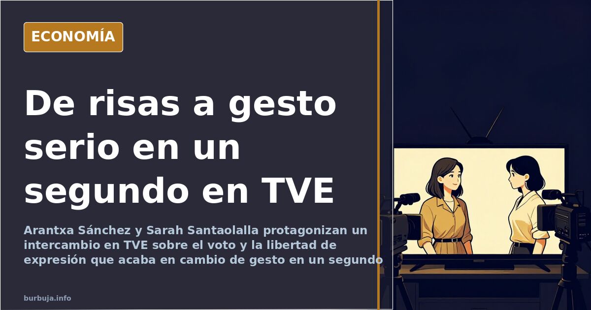 Arantxa Sánchez y Sarah Santaolalla: choque en directo en TVE