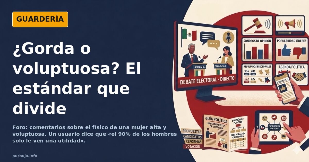 Debate sobre el físico de una mujer: ¿gorda o voluptuosa?