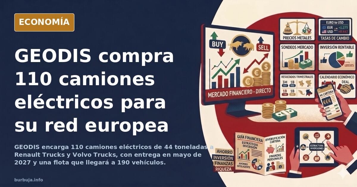GEODIS hace un pedido de 110 camiones eléctricos