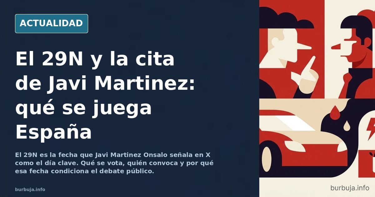 Esto es a lo que nos enfrentamos el 29N
