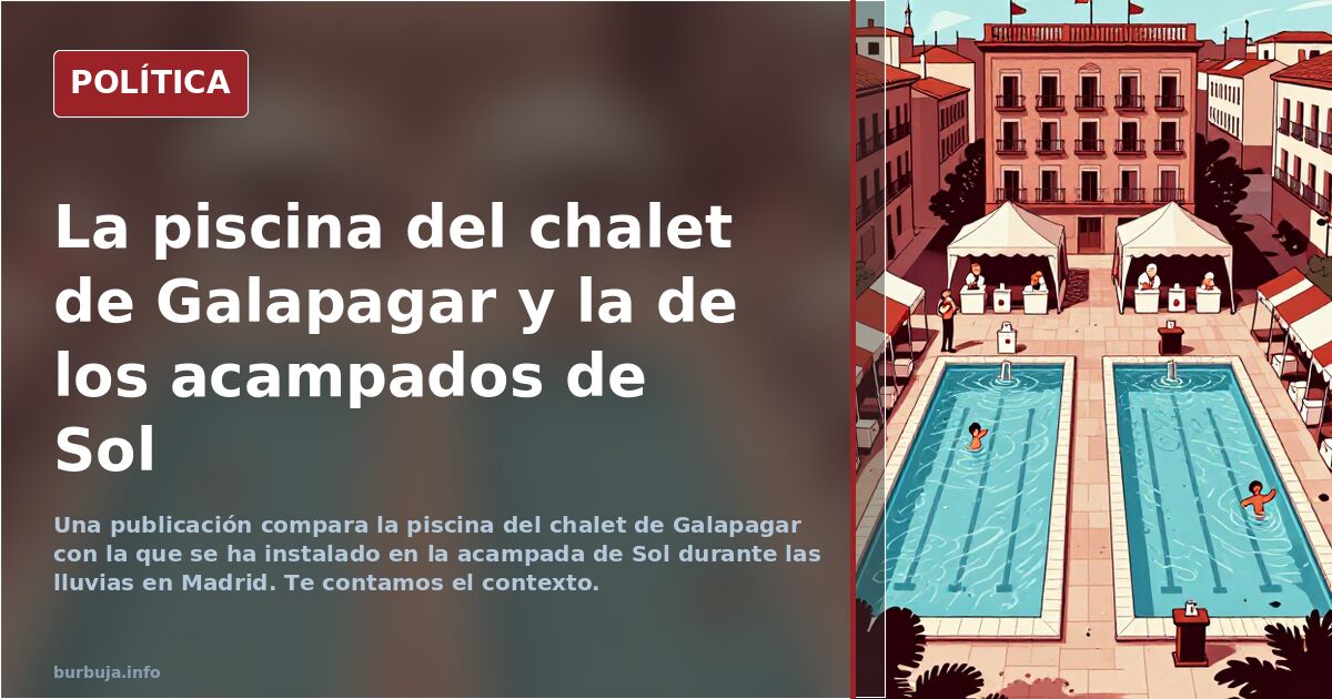 Así llueve en el chalet de Galapagar.