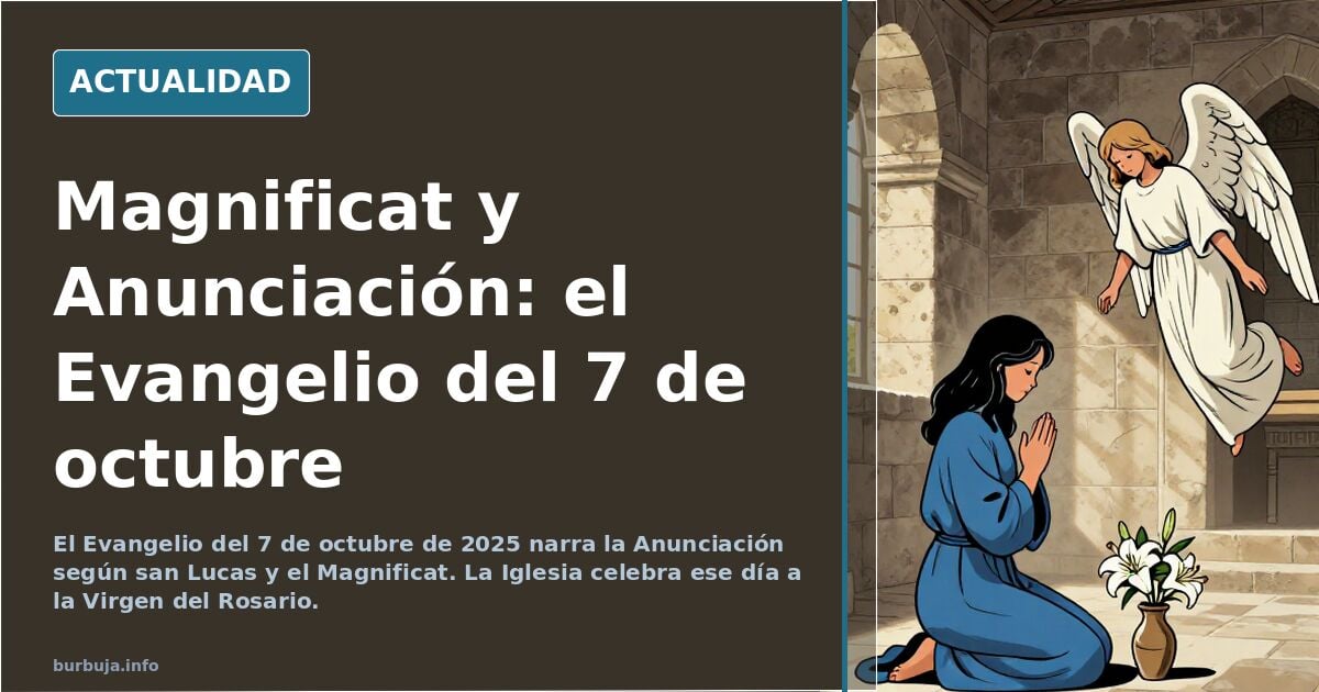 Santo evangelio de hoy. Miércoles, 7 de octubre, "El Poderoso ha hecho obras grandes en mí: su nombre es santo" ***************Sto.Rosario a las 22.00