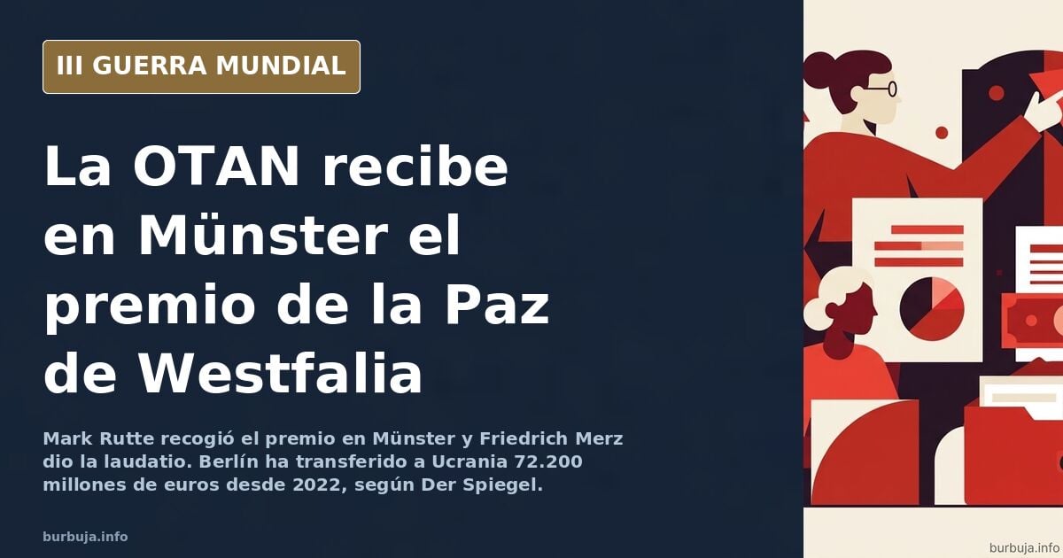 La OTAN recibe el premio internacional de la Paz de Westfalia