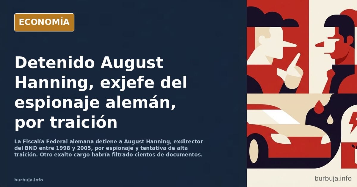 Detenido el antiguo jefe de la inteligencia alemana por indicios de traición y espionaje