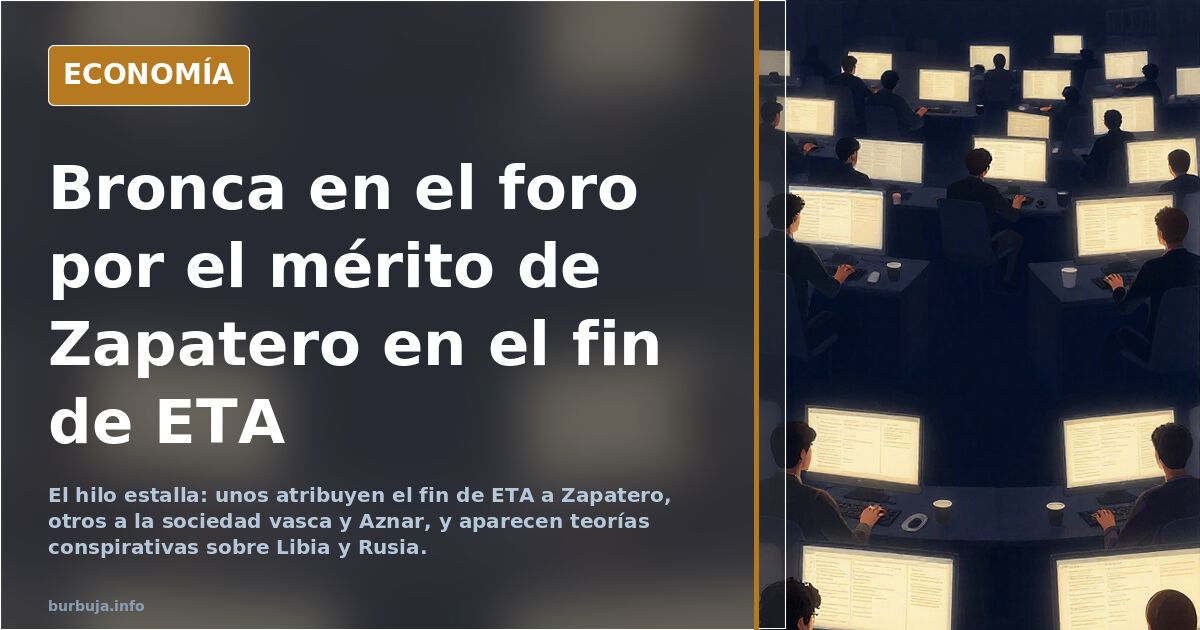 Zapatero y el fin de ETA: ¿merece más reconocimiento?