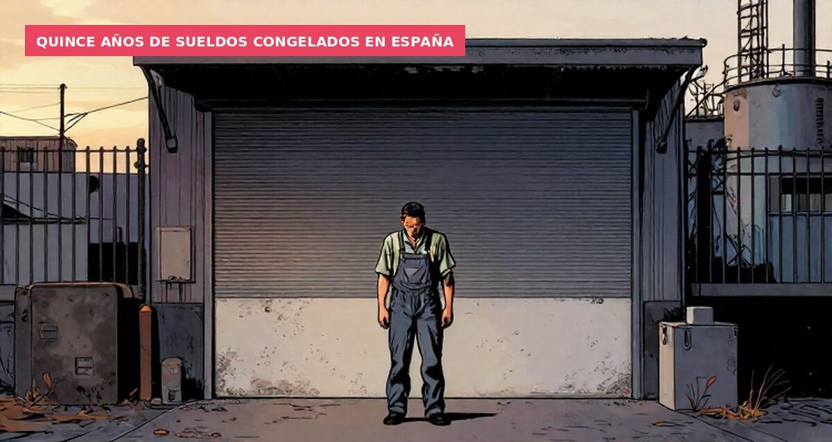 Quince años de sueldos congelados en España